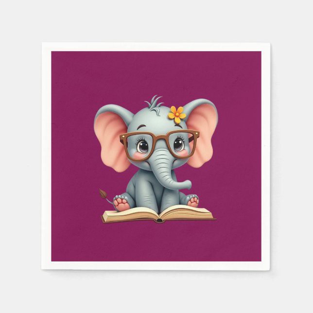 Wise Baby Elephant Pappersservett (Framsidan)