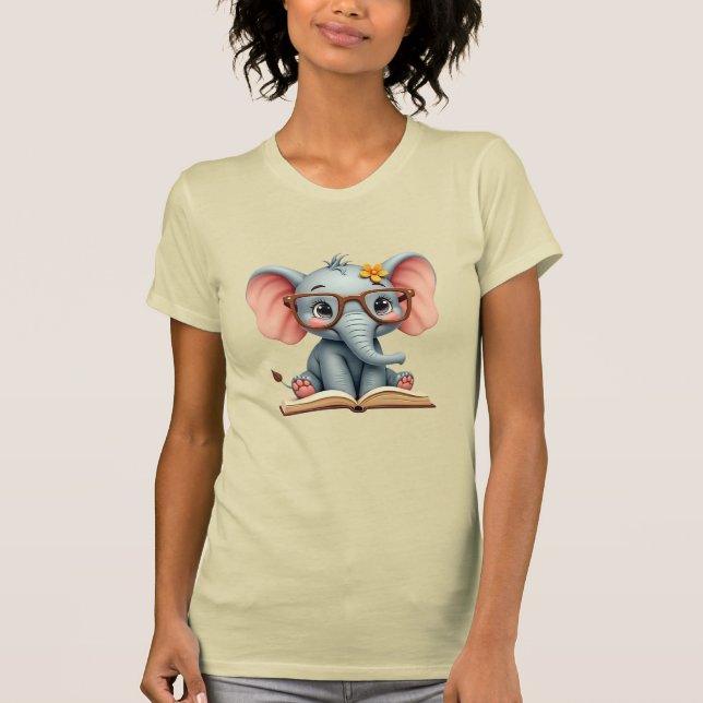 Wise Baby Elephant T Shirt (Framsida)