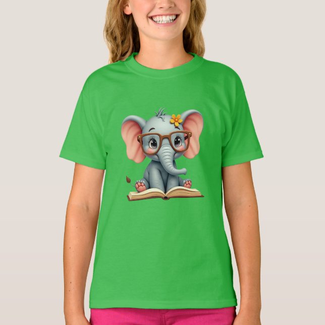 Wise Baby Elephant T Shirt (Framsida)