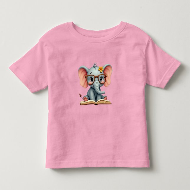 Wise Baby Elephant T Shirt (Framsida)