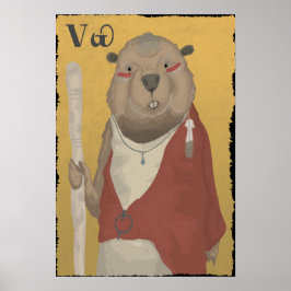 Wise Beaver Poster