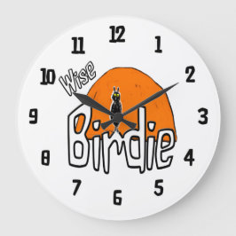 Wise birdie large clock stor klocka