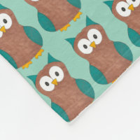 Wise Brown Teal Blue Barn Uggla Tecknad Bird