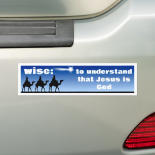 Wise Bumper Sticker Bildekal