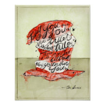 "Wise Cats Hat": 11 x 14"