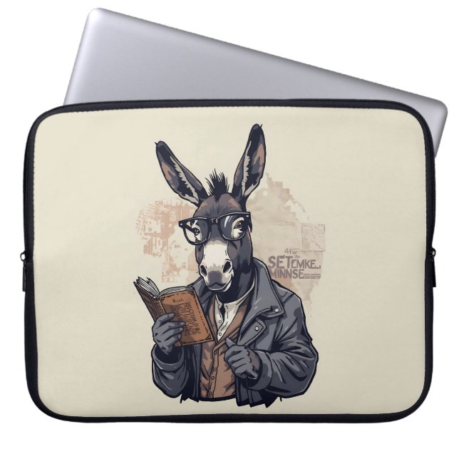 Wise Donkey — Laptop Sleeve (Framsidan)