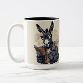 Wise Donkey — Mug Två-Tonad Mugg