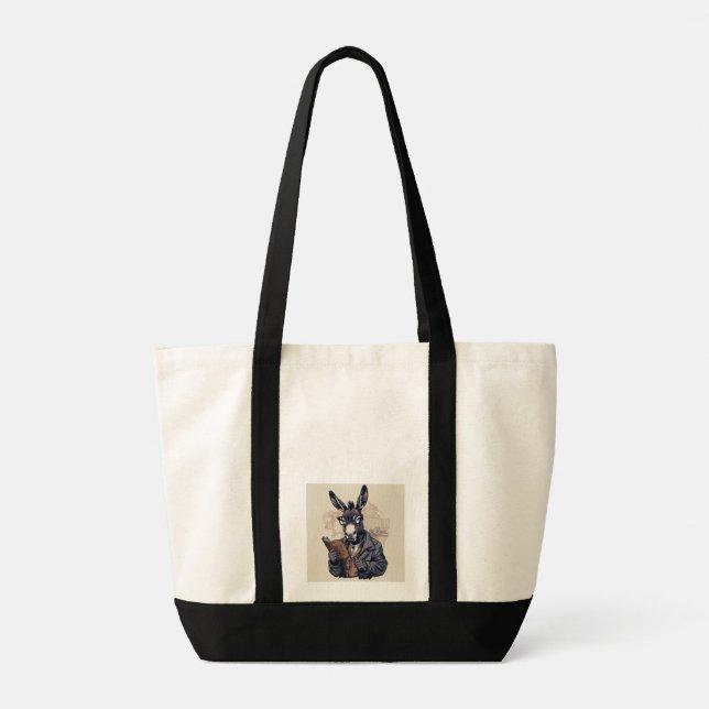 Wise Donkey — Tote Bag Tygkasse (Baksida)