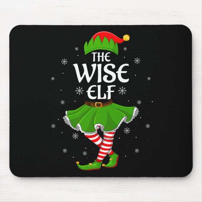 Wise Elf Christmas Family Girls Women Elf Squad Xm Musmatta (Framsidan)