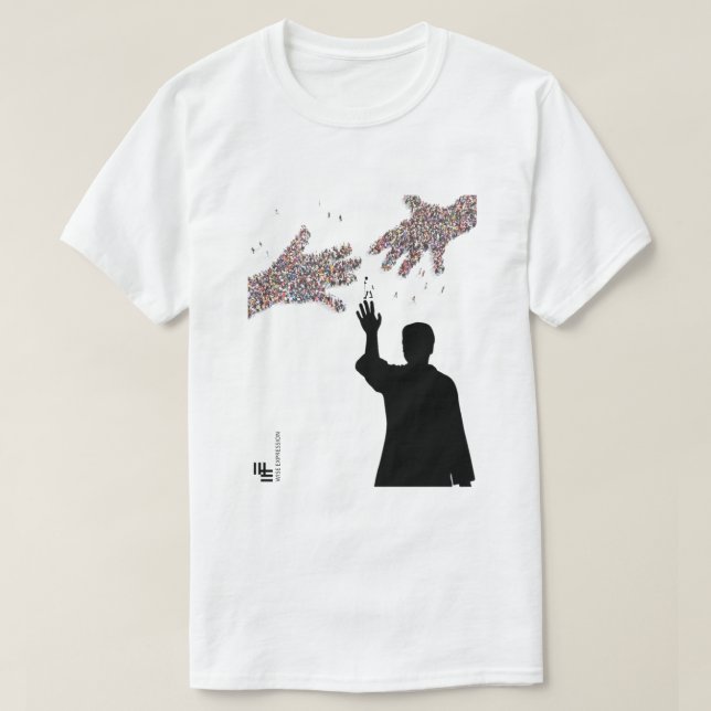 Wise Expression BHARAT JODO YATRA Gandhi T-shirt (Design framsida)