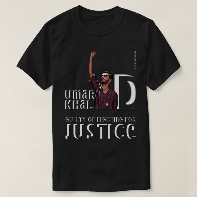 Wise Expression UMAR KHALID är MY HERO T-shirt (Design framsida)