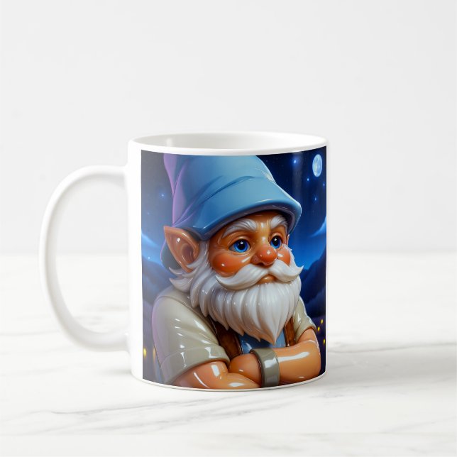 Wise Gnome Night  Kaffemugg (Vänster)