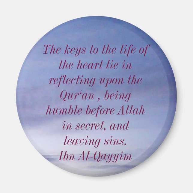 Wise Islamic Quote Magnet (Framsidan)