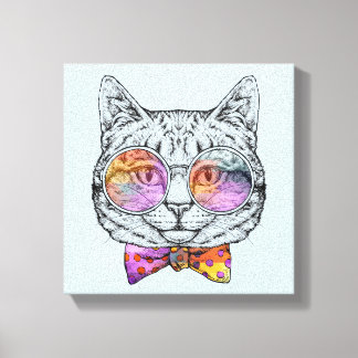 Wise Kattunge Kat Canvastryck