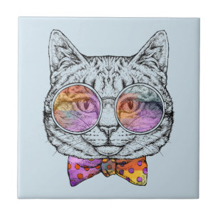 Wise Kattunge Kat Kakelplatta