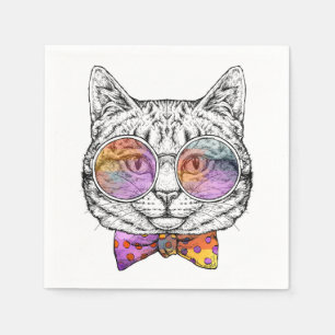 Wise Kattunge Kat Pappersservett