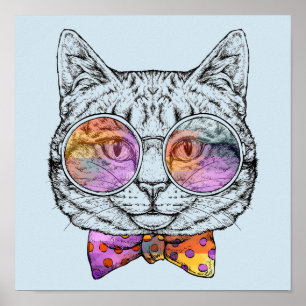 Wise Kattunge Kat Poster