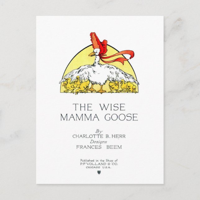 Wise mamma Goose Cover Vykort (Framsida)