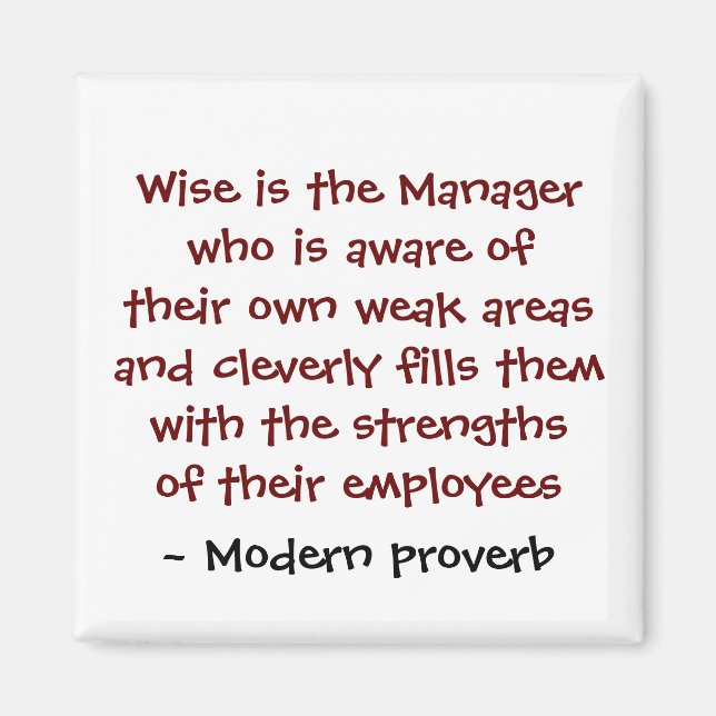 Wise Management Magnet (Framsidan)