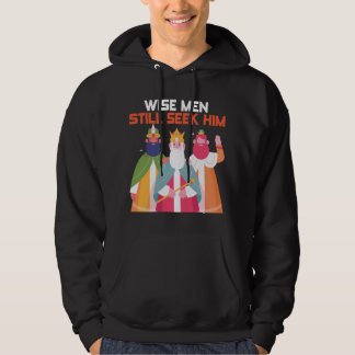 Wise Manar fortsätter att träffa honom Kristus jul Hoodie