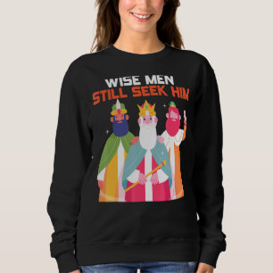 Wise Manar fortsätter att träffa honom Kristus jul T Shirt