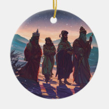 Wise manar söker efter baby Jesus