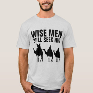WISE MANAR SÖKER FORTFARANDE HIM Jul T-Shirts