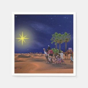 Wise Manar Star-julgrafik Pappersservett