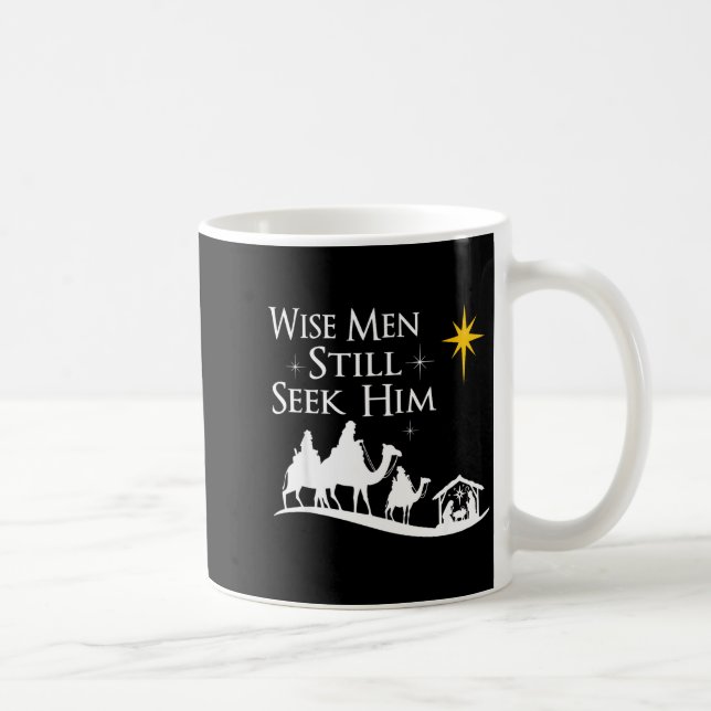 Wise Men Still Seek Him Christian Christmas Jesus  Kaffemugg (Höger)