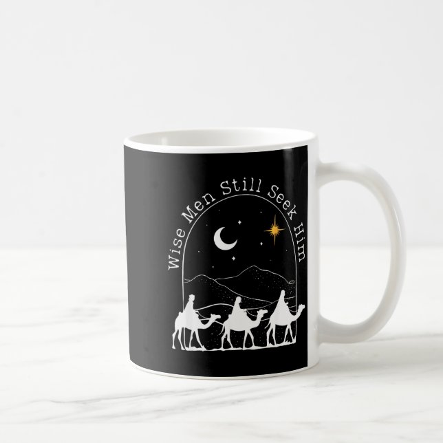 Wise Men Still Seek Him Christian Christmas Jesus  Kaffemugg (Höger)