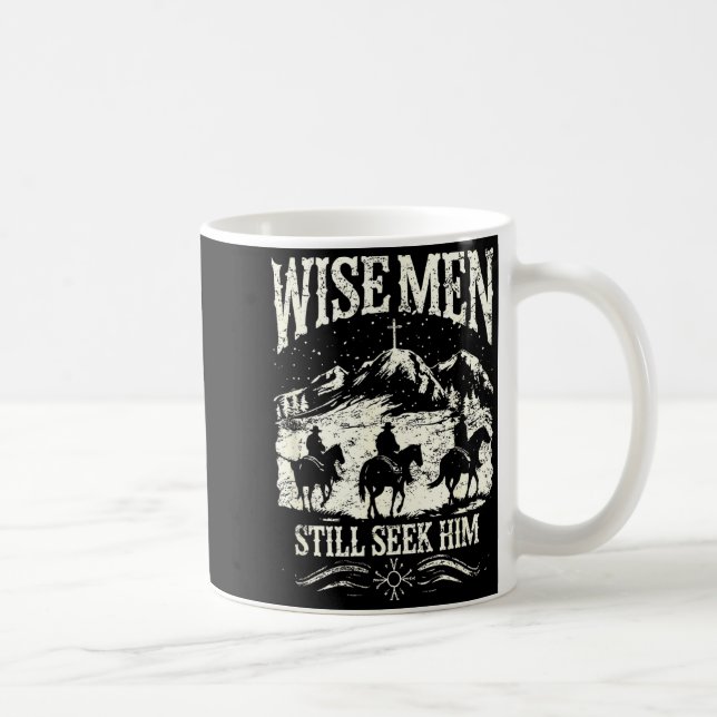 Wise Men Still Seek Him Christian Christmas Jesus  Kaffemugg (Höger)