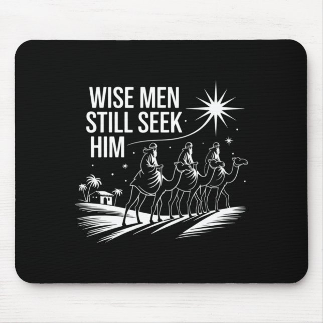 Wise Men Still Seek Him Christian Christmas Jesus  Musmatta (Framsidan)