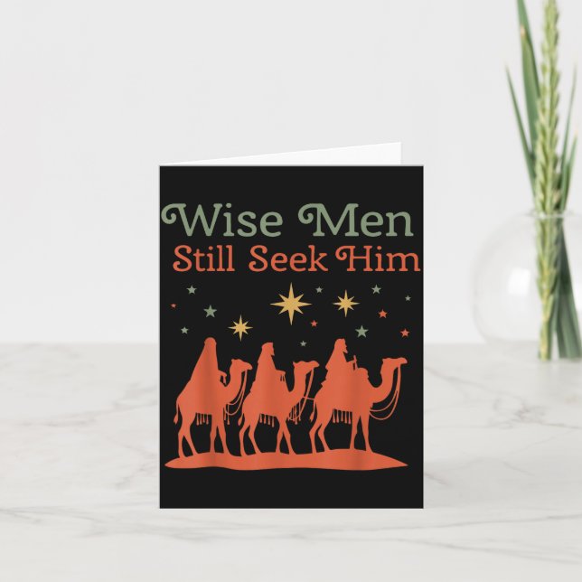 Wise Men Still Seek Him Nativity Scene Christian C Kort (Framsida)