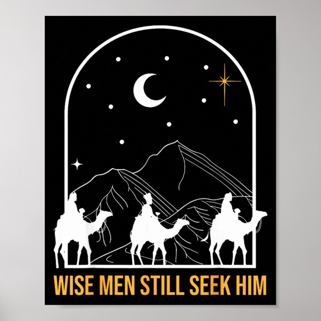 Wise Men Still Seek Him Nativity Scene Christian C Poster (Framsidan)