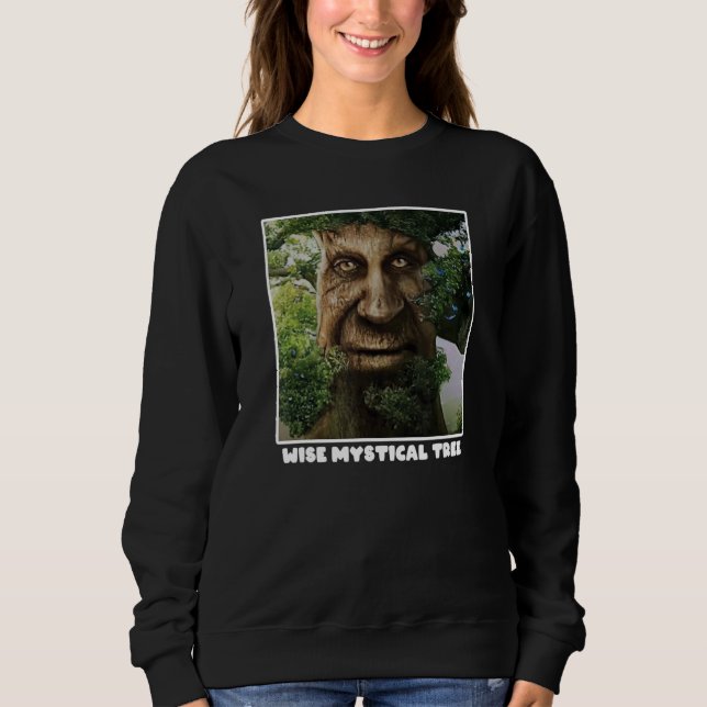Wise Mystical Tree Meme T Shirt (Framsida)
