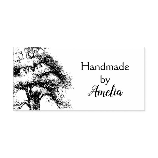 Wise Old Oak Handgjord av Rubber Frimärke Stämpel (Tryck)