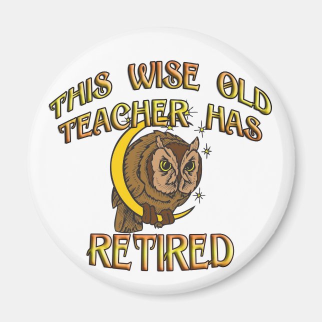 Wise Old Teacher Magnet (Framsidan)