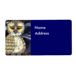 Wise Old Uggla-etikett Fraktsedel