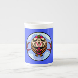 Wise Old Uggla-kaffe/Tea Mugg Benporslin Mugg