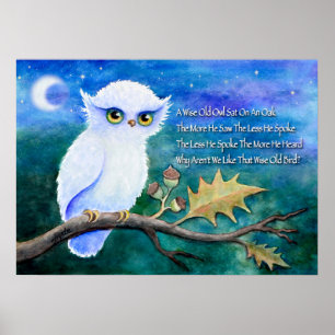 Wise Old Uggla Rhime Poster