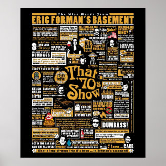 Wise Ord från Eric Formans Basement Poster
