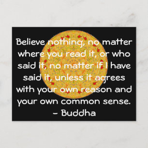 Wise Ord of Wisdom från Buddha-citatet Vykort