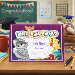 Wise Owl Award 