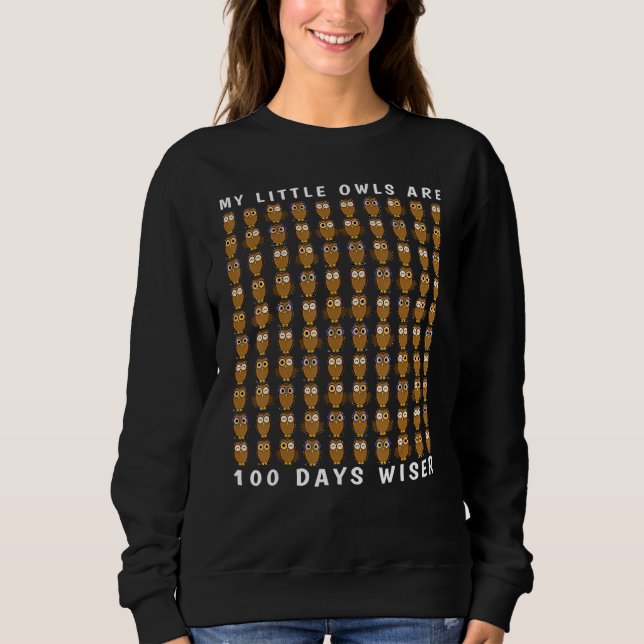 Wise Owl Bird 100 Days Of School Shirt Teacher Boy T Shirt (Framsida)