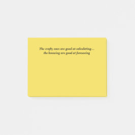 Wise Quote på fästanteckningar Post-it Block