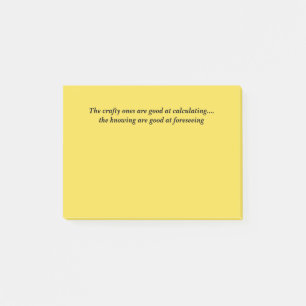 Wise Quote på fästanteckningar Post-it Block