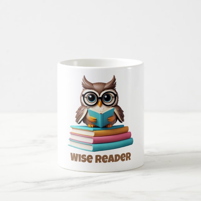 Wise Reader Uggla Coffee Mugg Gift (Center)