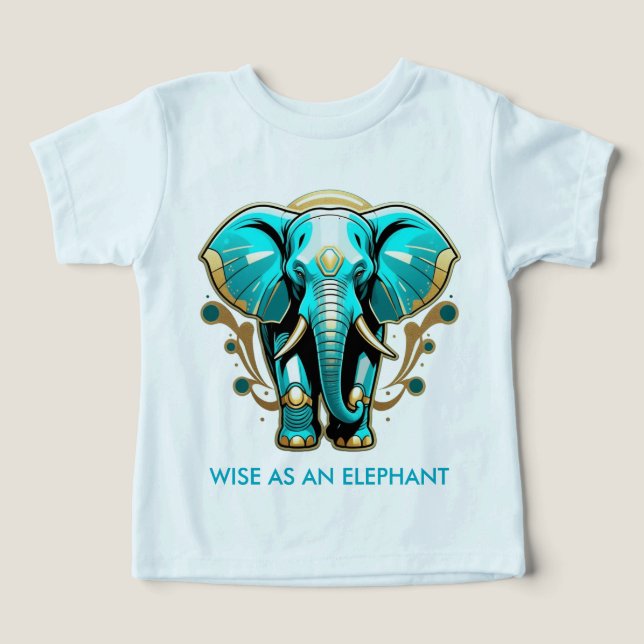 Wise som Elephant T Shirt (Design Framsida)