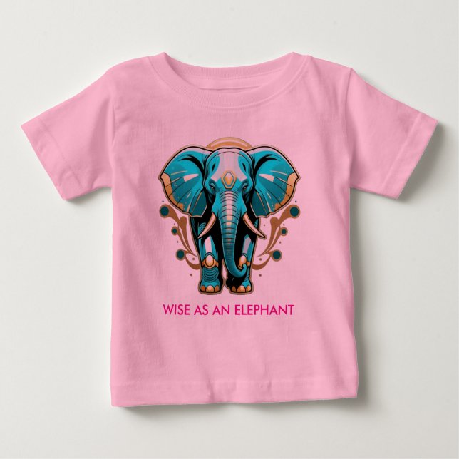 Wise som Elephant T Shirt (Framsida)