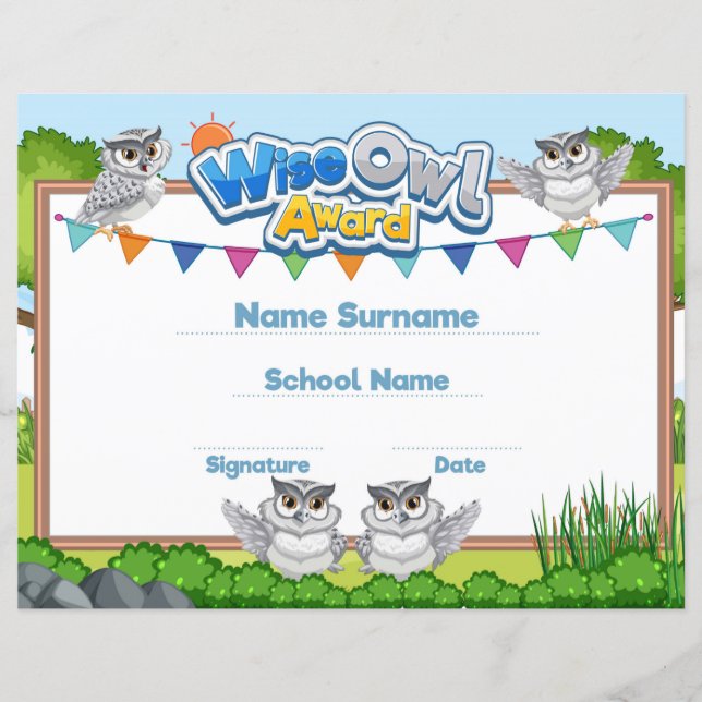 Wise Uggla Award (Framsida)